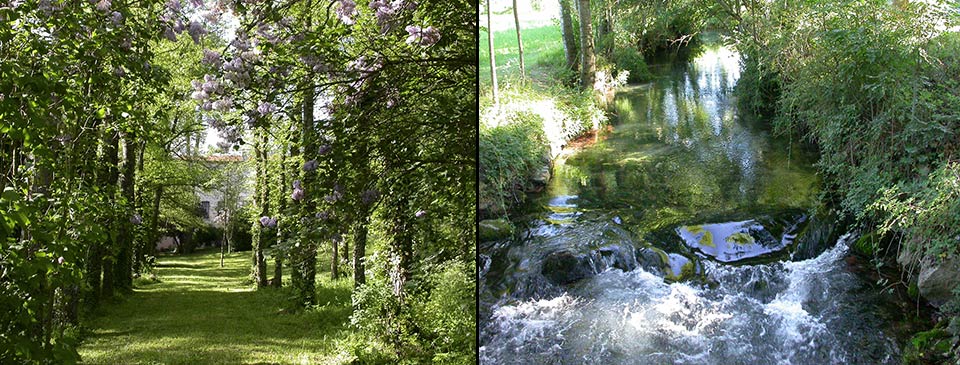 Gîte le Camarat et la rivière le Durzon